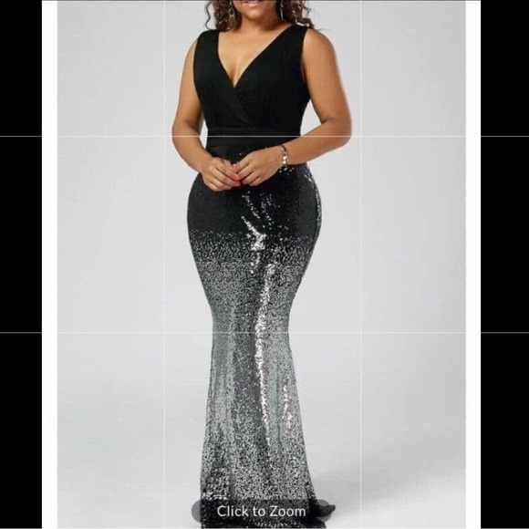 Maxi fishtail dress - Picture 1 of 1